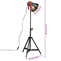 Lampa sufitowa, 25 W, wielokolorowa, 35x35x65/95 cm, E27