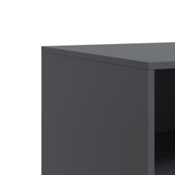 Szafki pod telewizor, 2 szt., antracytowe, 67x39x44 cm, stalowe