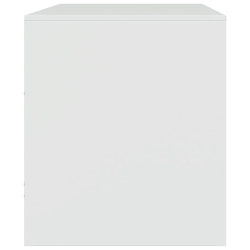Szafki pod telewizor, 2 szt., białe, 67x39x44 cm, stalowe