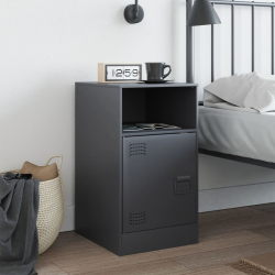 Szafka nocna, antracytowa, 34,5x39x62 cm, stal