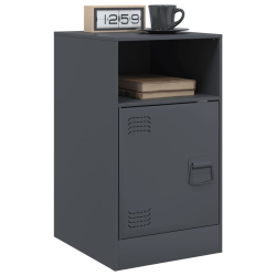Szafka nocna, antracytowa, 34,5x39x62 cm, stal