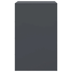 Szafka nocna, antracytowa, 34,5x39x62 cm, stal