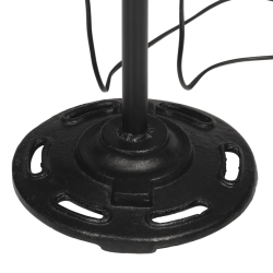 Lampa stojąca, 25 W, postarzany czerwony, 25x25x90/160 cm, E27