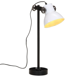 Lampa stołowa, 25 W, biała, 15x15x55 cm, E27