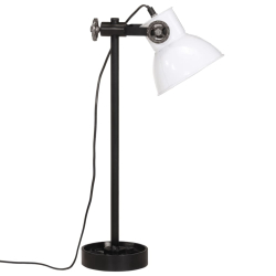 Lampa stołowa, 25 W, biała, 15x15x55 cm, E27