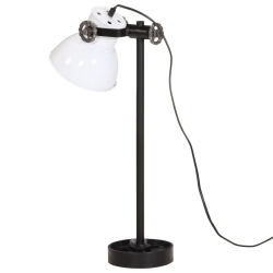 Lampa stołowa, 25 W, biała, 15x15x55 cm, E27