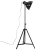 Lampa stojąca, 25 W, czarna, 61x61x90/150 cm, E27
