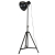 Lampa stojąca, 25 W, czarna, 61x61x90/150 cm, E27