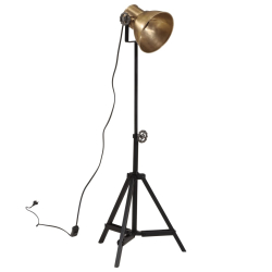 Lampa stołowa, 25 W, antyczny mosiądz, 35x35x65/95 cm, E27
