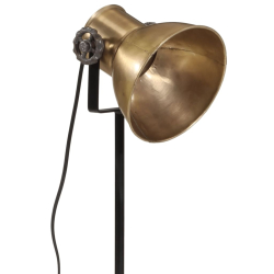 Lampa stołowa, 25 W, antyczny mosiądz, 35x35x65/95 cm, E27