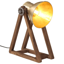Lampa stołowa, 25 W, antyczny mosiądz, 30x17x40 cm, E27