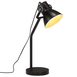 Lampa stołowa, 25 W, czarna, 17x17x60 cm, E27