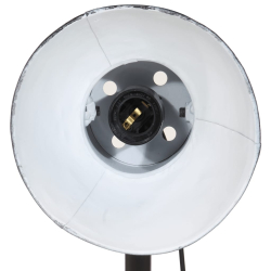Lampa stołowa, 25 W, czarna, 17x17x60 cm, E27