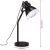 Lampa stołowa, 25 W, czarna, 17x17x60 cm, E27