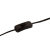 Lampa stołowa, 25 W, czarna, 17x17x60 cm, E27
