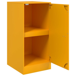 Szafka, musztardowa, 34,5x39x73 cm, stal