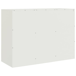 Szafka boczna, biała, 99x39x73 cm, stal
