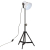 Lampa stołowa, 25 W, biała, 35x35x65/95 cm, E27