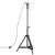 Lampa stołowa, 25 W, biała, 35x35x65/95 cm, E27