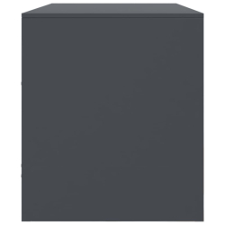 Szafka pod telewizor, antracytowa, 99x39x44 cm, stalowa