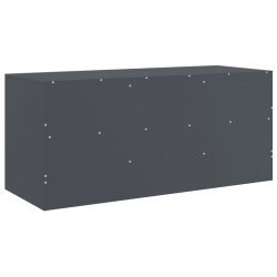 Szafka pod telewizor, antracytowa, 99x39x44 cm, stalowa