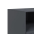 Szafka pod telewizor, antracytowa, 99x39x44 cm, stalowa