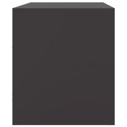 Szafki pod telewizor, 2 szt., czarne, 67x39x44 cm, stalowe