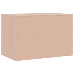 Szafki pod telewizor, 2 szt., różowe, 67x39x44 cm, stalowe