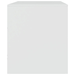 Szafka pod telewizor, biała, 67x39x44 cm, stalowa