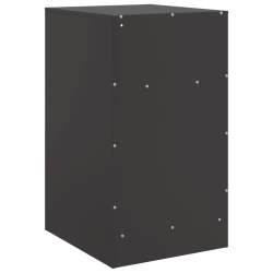 Szafka nocna, czarna, 34,5x39x62 cm, stal