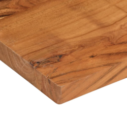 Blat stołu, 100x80x2,5 cm, prostokątny, lite drewno akacjowe