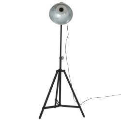 Lampa stojąca, 25 W, srebro vintage, 61x61x90/150 cm, E27