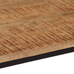 Stolik konsolowy, 80x30x74 cm, lite drewno mango i żelazo