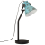 Lampa stołowa, 25 W, postarzany niebieski, 17x17x60 cm, E27