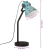 Lampa stołowa, 25 W, postarzany niebieski, 17x17x60 cm, E27
