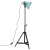 Lampa stojąca, 25 W, postarzany niebieski, 35x35x65/95 cm, E27