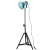 Lampa stojąca, 25 W, postarzany niebieski, 35x35x65/95 cm, E27