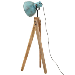 Lampa stojąca, 25 W, postarzany niebieski, 45x45x120 cm, E27