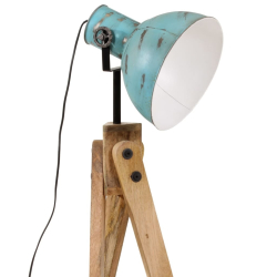 Lampa stojąca, 25 W, postarzany niebieski, 45x45x120 cm, E27