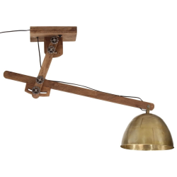 Lampa sufitowa, 25 W, antyczny mosiądz, 105x30x65-108 cm, E27