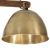 Lampa sufitowa, 25 W, antyczny mosiądz, 105x30x65-108 cm, E27