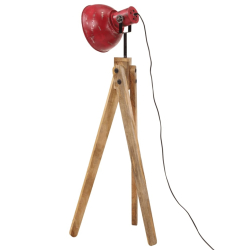 Lampa stojąca, 25 W, postarzany czerwony, 45x45x120 cm, E27