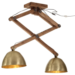 Lampa sufitowa, 25 W, antyczny mosiądz, 29x18x85 cm, E27