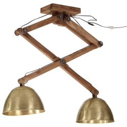 Lampa sufitowa, 25 W, antyczny mosiądz, 29x18x85 cm, E27