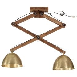 Lampa sufitowa, 25 W, antyczny mosiądz, 29x18x85 cm, E27