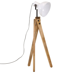 Lampa stojąca, 25 W, biała, 45x45x120 cm, E27