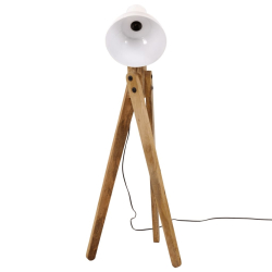 Lampa stojąca, 25 W, biała, 45x45x120 cm, E27