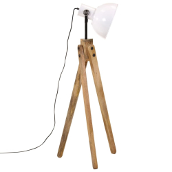 Lampa stojąca, 25 W, biała, 45x45x120 cm, E27