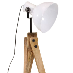 Lampa stojąca, 25 W, biała, 45x45x120 cm, E27