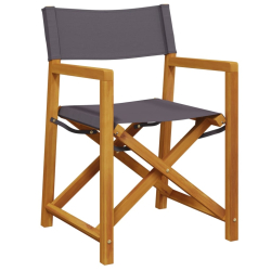 Składane krzesła ogrodowe, 6 szt., ciemnoszara tkanina